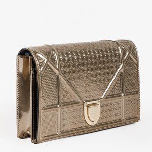 Christian Dior Diorama Wallet on Chain Bag - Gold